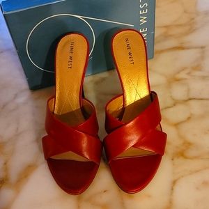 Women's 10M Nine West Dark Red Heels